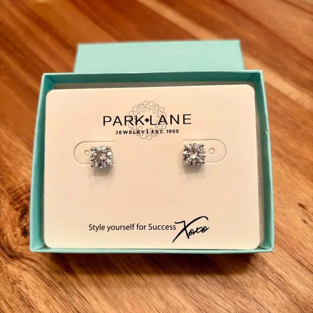 Park Lane | Clear/Silver Impression Earrings
